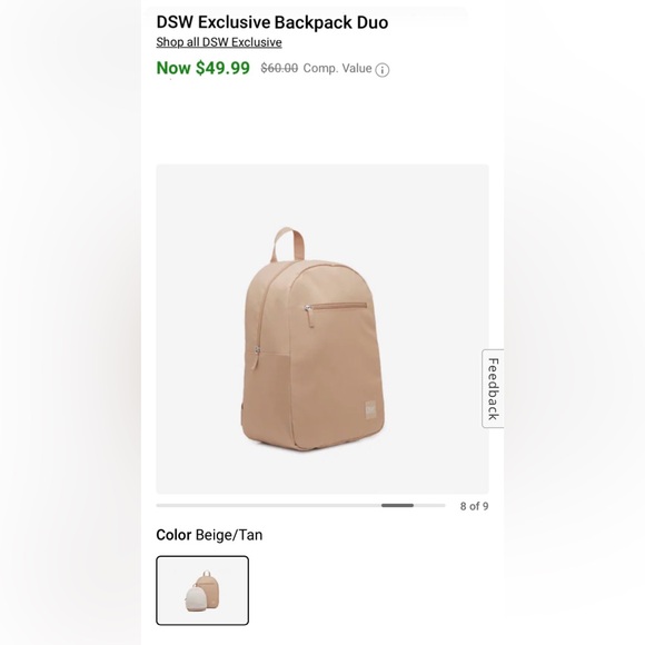 NWT DSW Camuto Exclusive Backpack Duo - Picture 10 of 13